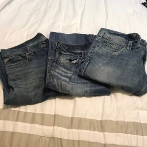 3 pair of Silver brand Men’s jeans size W36/L32.